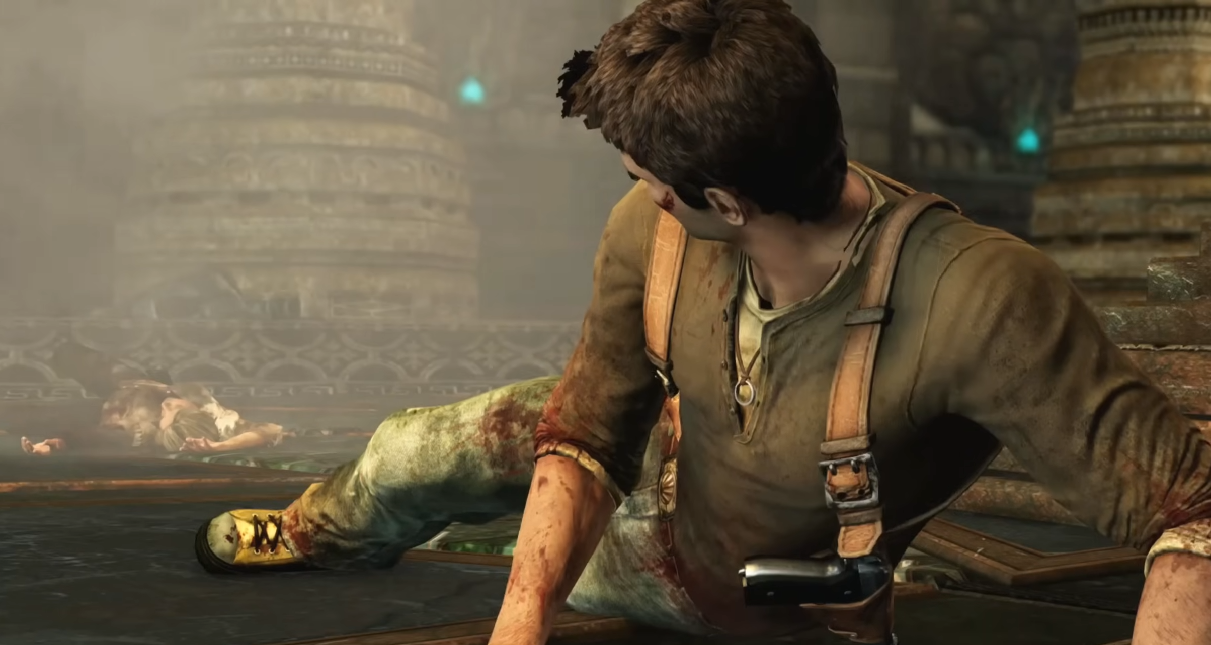 Uncharted-2-ps-3-Nathan-Drake-on-the-floor